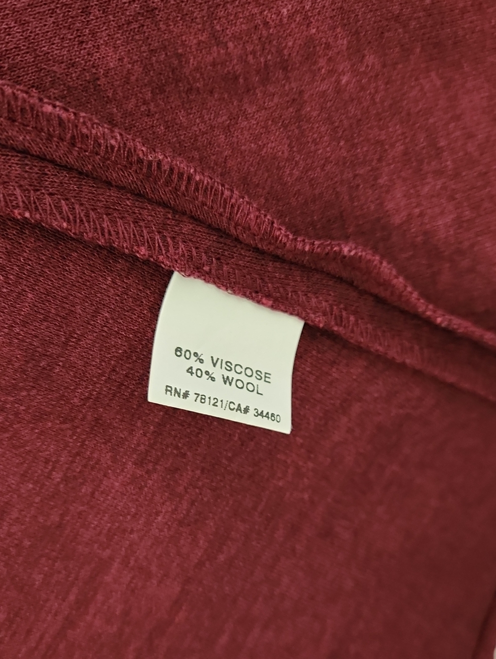 Eileen Fisher Maroon Open-Front Cardigan and Matching Pants Set - Large - Picture 3 of 4